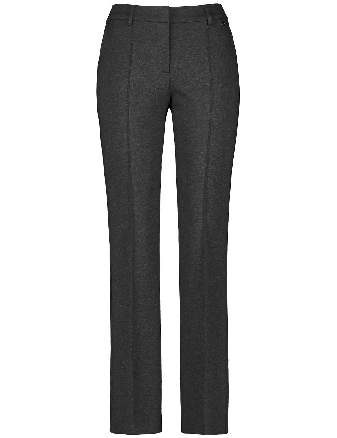Flared Trousers With Vertical Pintucks And Added Stretch_122018-66311_202690_02