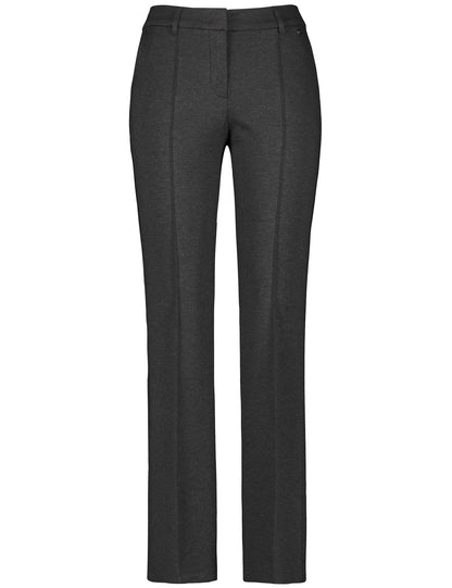Flared Trousers With Vertical Pintucks And Added Stretch_122018-66311_202690_02