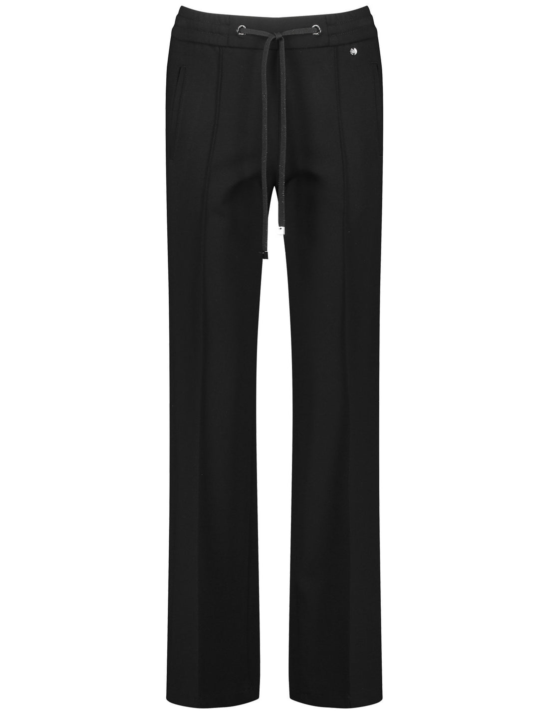Fashionable Cloth Trousers With A Wide Leg, Vertical Pintucks And An Elasticated Waistband_122077-66211_11000_02