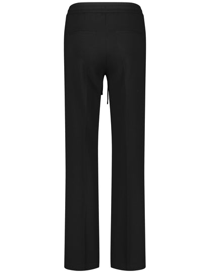 Fashionable Cloth Trousers With A Wide Leg, Vertical Pintucks And An Elasticated Waistband_122077-66211_11000_03