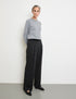 Elegant Pull-On Trousers With A Velvet Waistband_122082-66204_11000_01