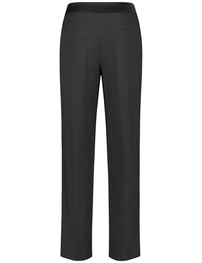 Elegant Pull-On Trousers With A Velvet Waistband_122082-66204_11000_03