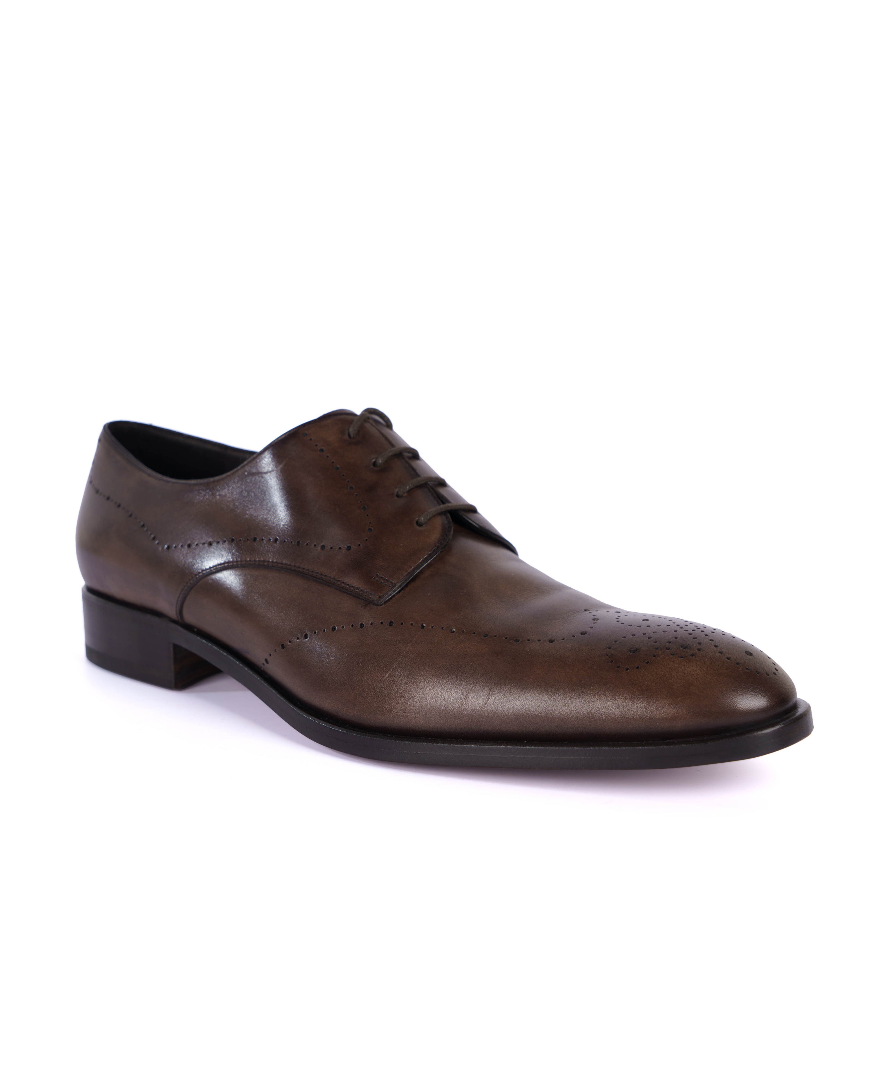 Brown  Derby Shoes - BEVAVA