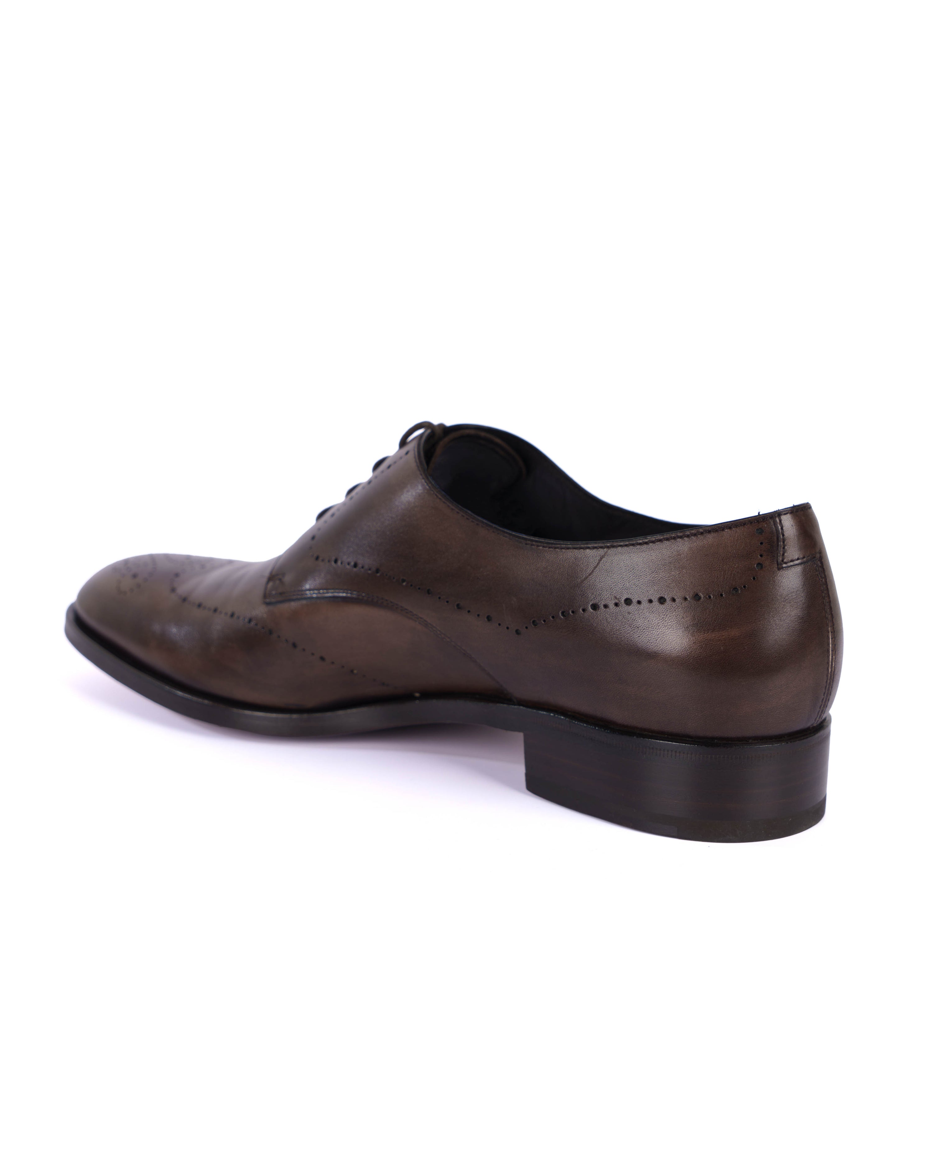 Brown  Derby Shoes - BEVAVA