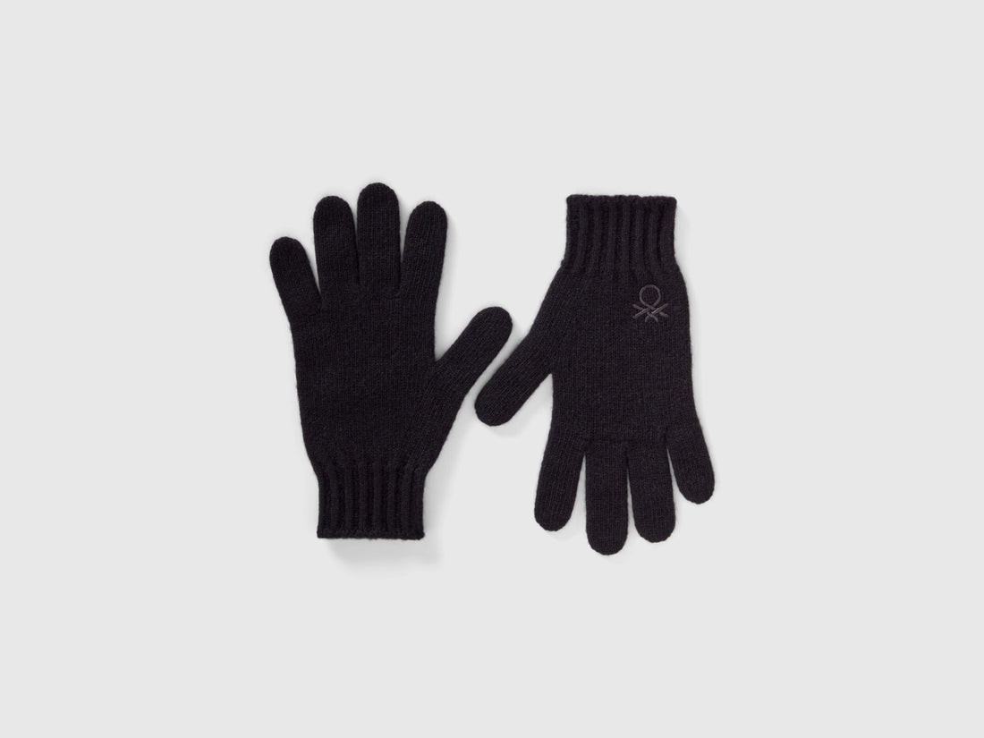 Gloves In Stretch Wool Blend_1244CG00F_100_01