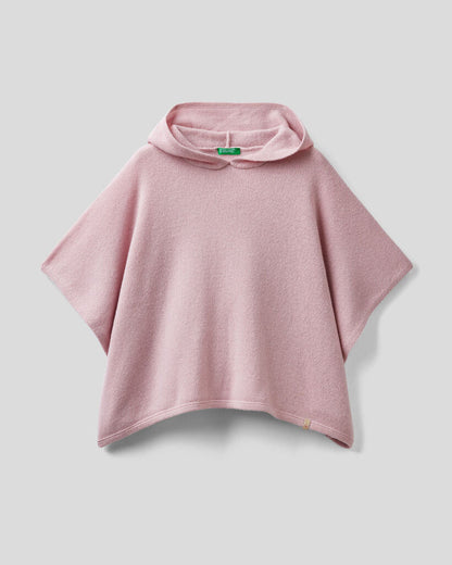 Pink Cape With Hood Benetton