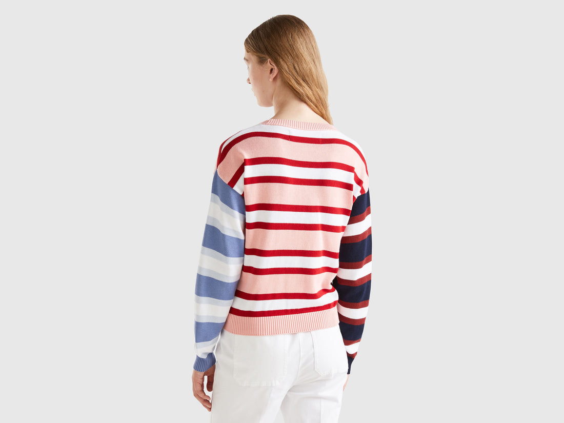 Striped Sweater In Pure Cotton_1298E1069_03Z_02