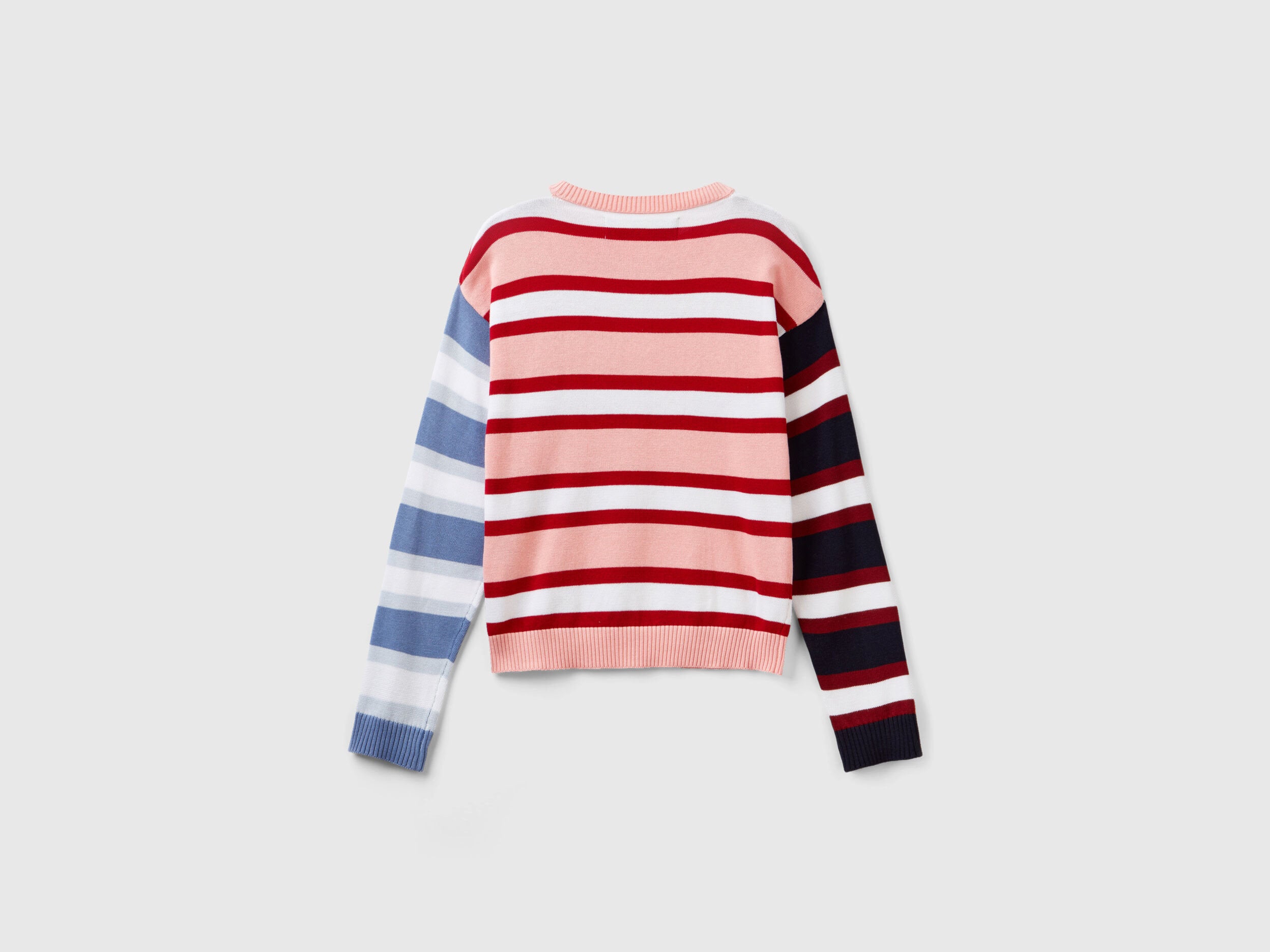 Striped Sweater In Pure Cotton_1298E1069_03Z_05
