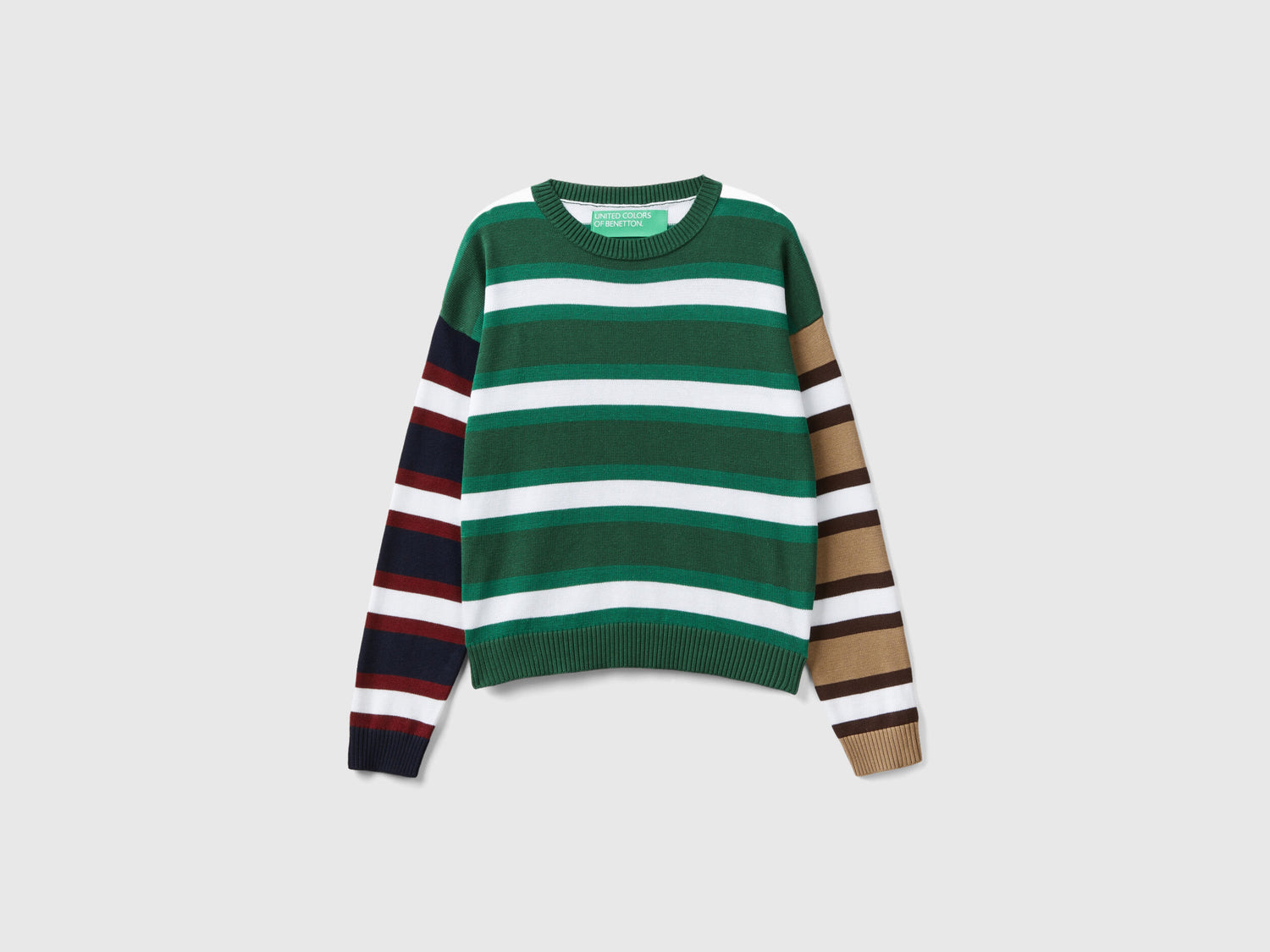 Striped Sweater In Pure Cotton_1298E1069_2E5_04