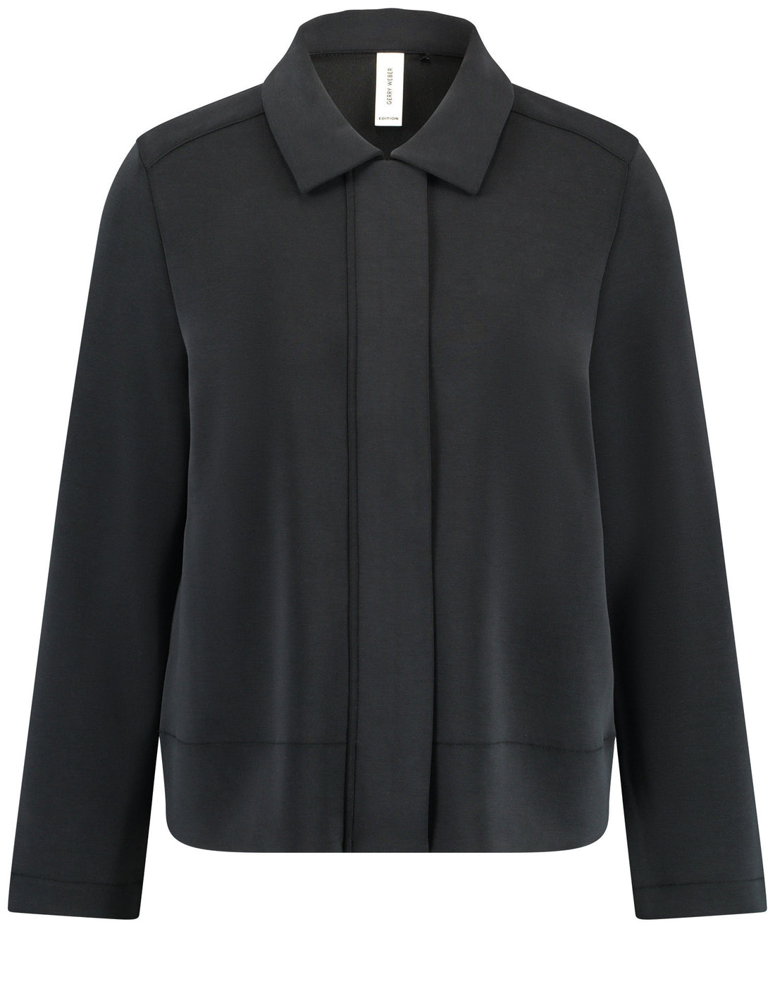 Black Jacket With Covered Placket_130005-44020_11000_01