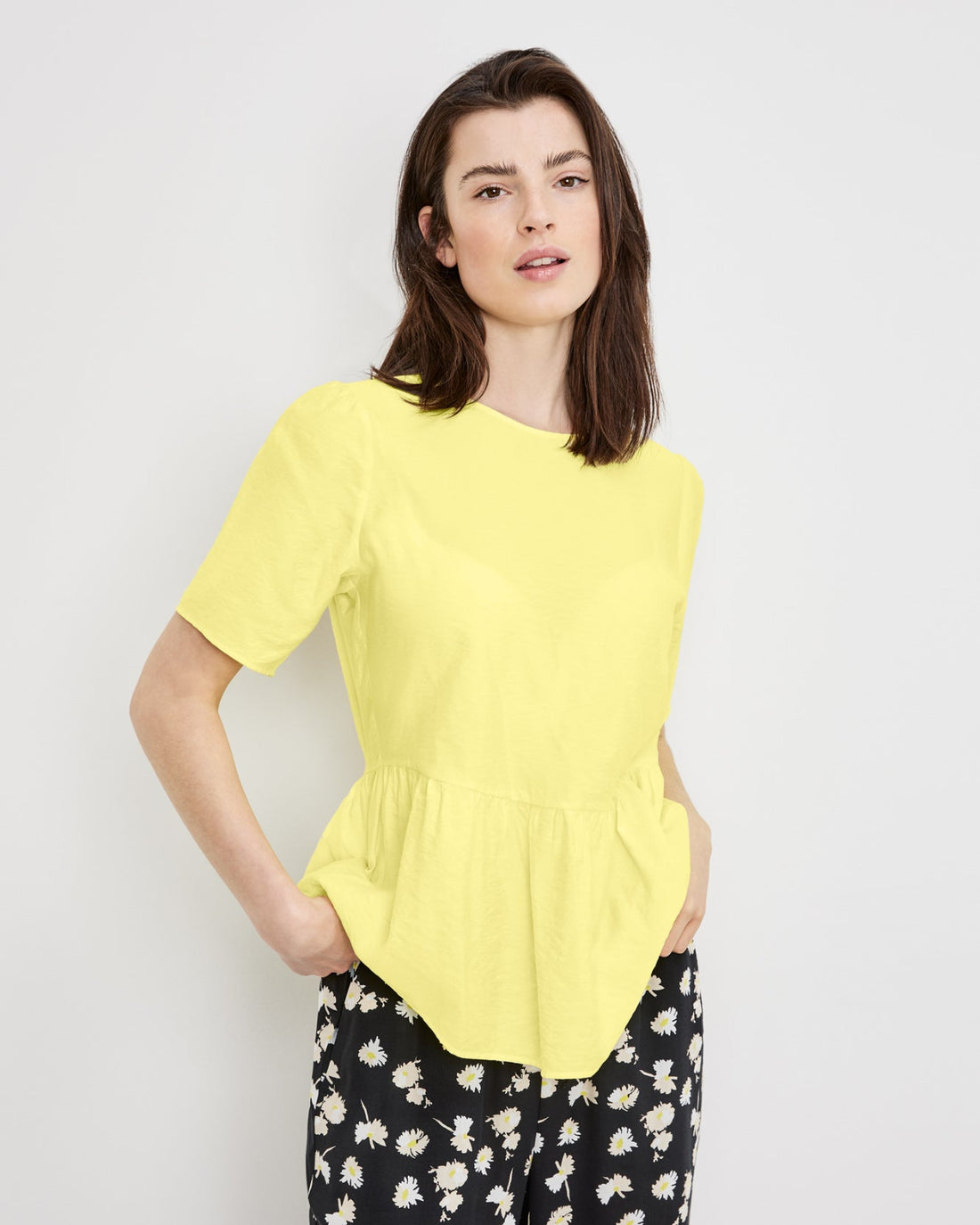 Yellow Blouse 1/2 Sleeve Taifun