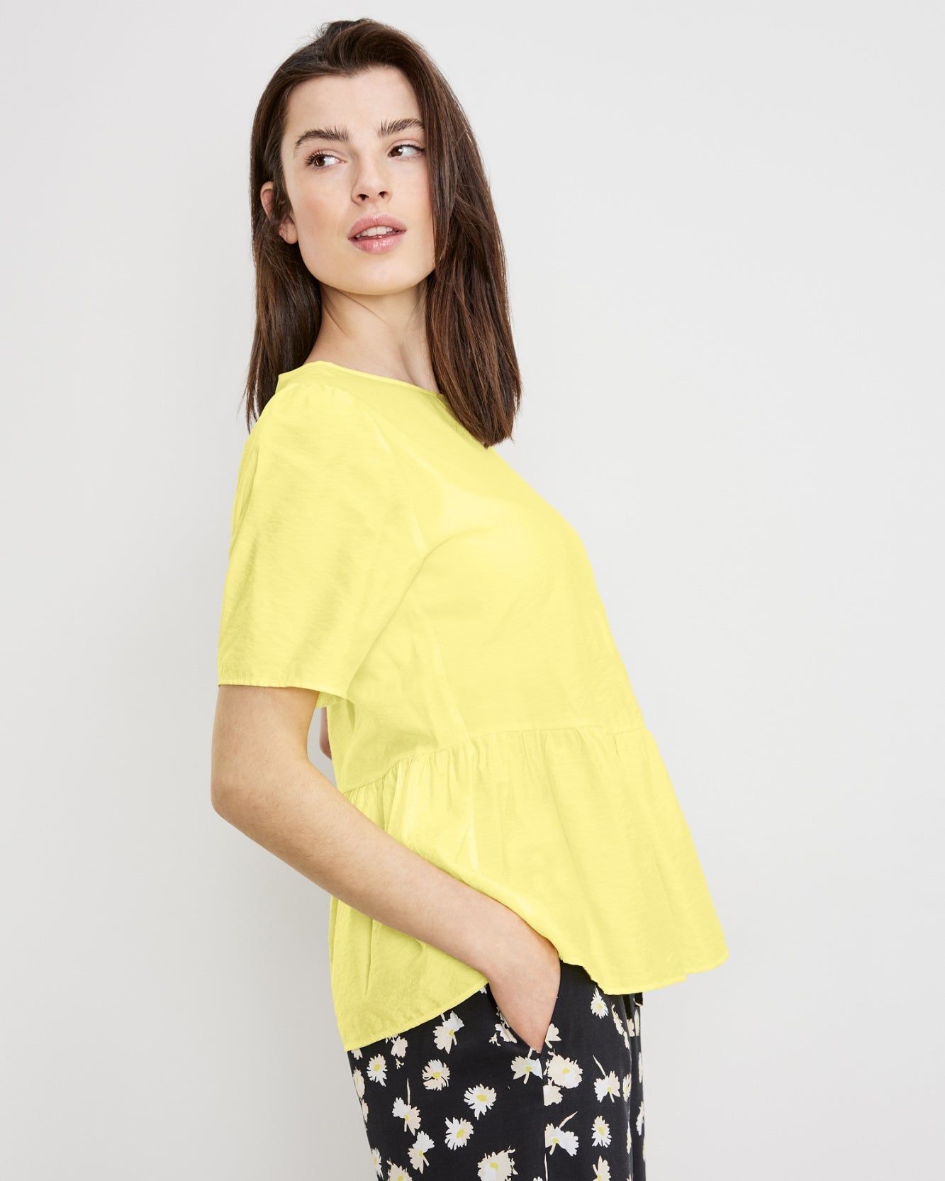 Yellow Blouse 1/2 Sleeve Taifun