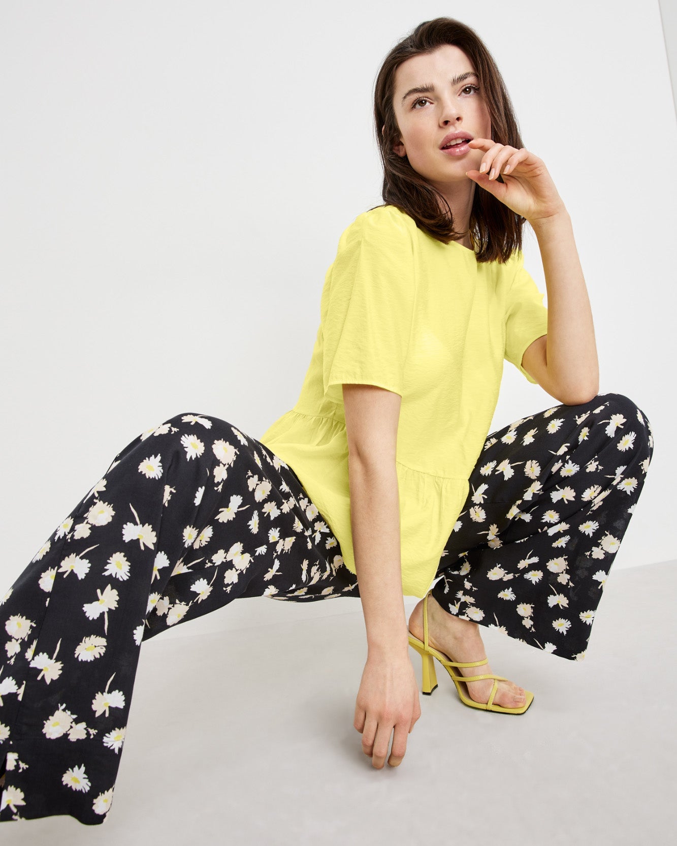 Yellow Blouse 1/2 Sleeve Taifun