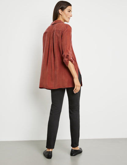 Long Blouse With Side Slits And Sleeve Straps_160019-66420_60703_06