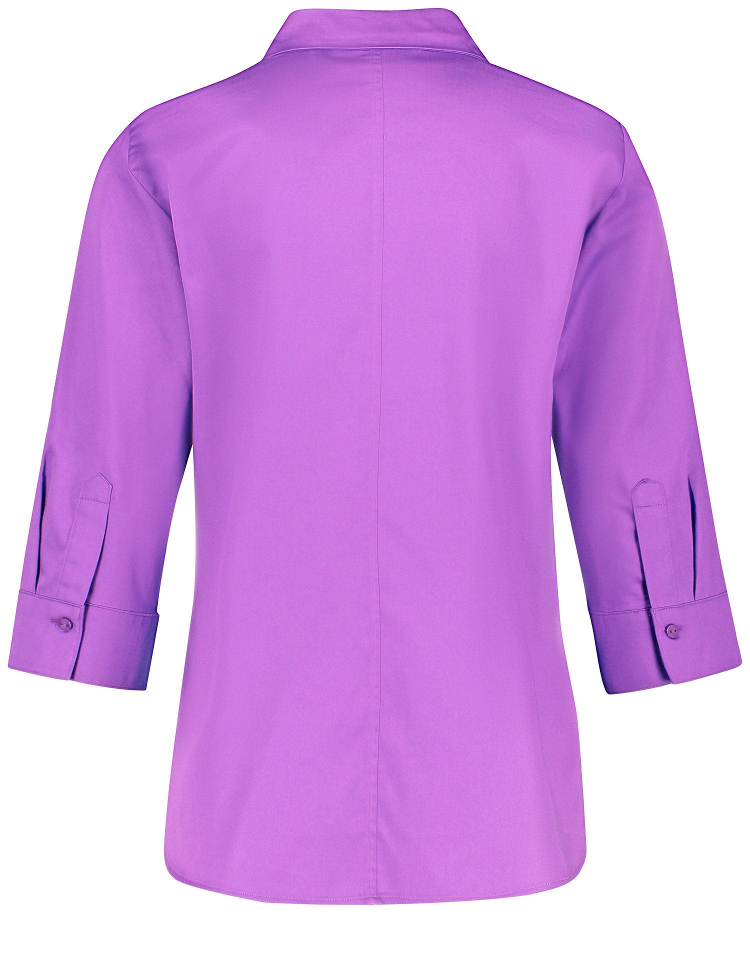 Purple 3-4 Sleeve Button Down Shirt _160065-66401_30904_02