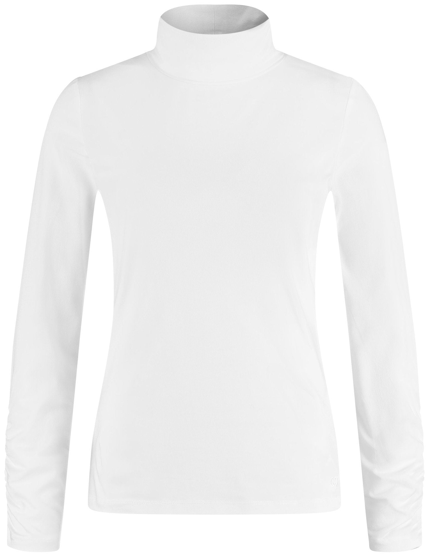 Long Sleeve Top With A Polo Collar And Gathers On The Sleeves_170144-44009_99700_02