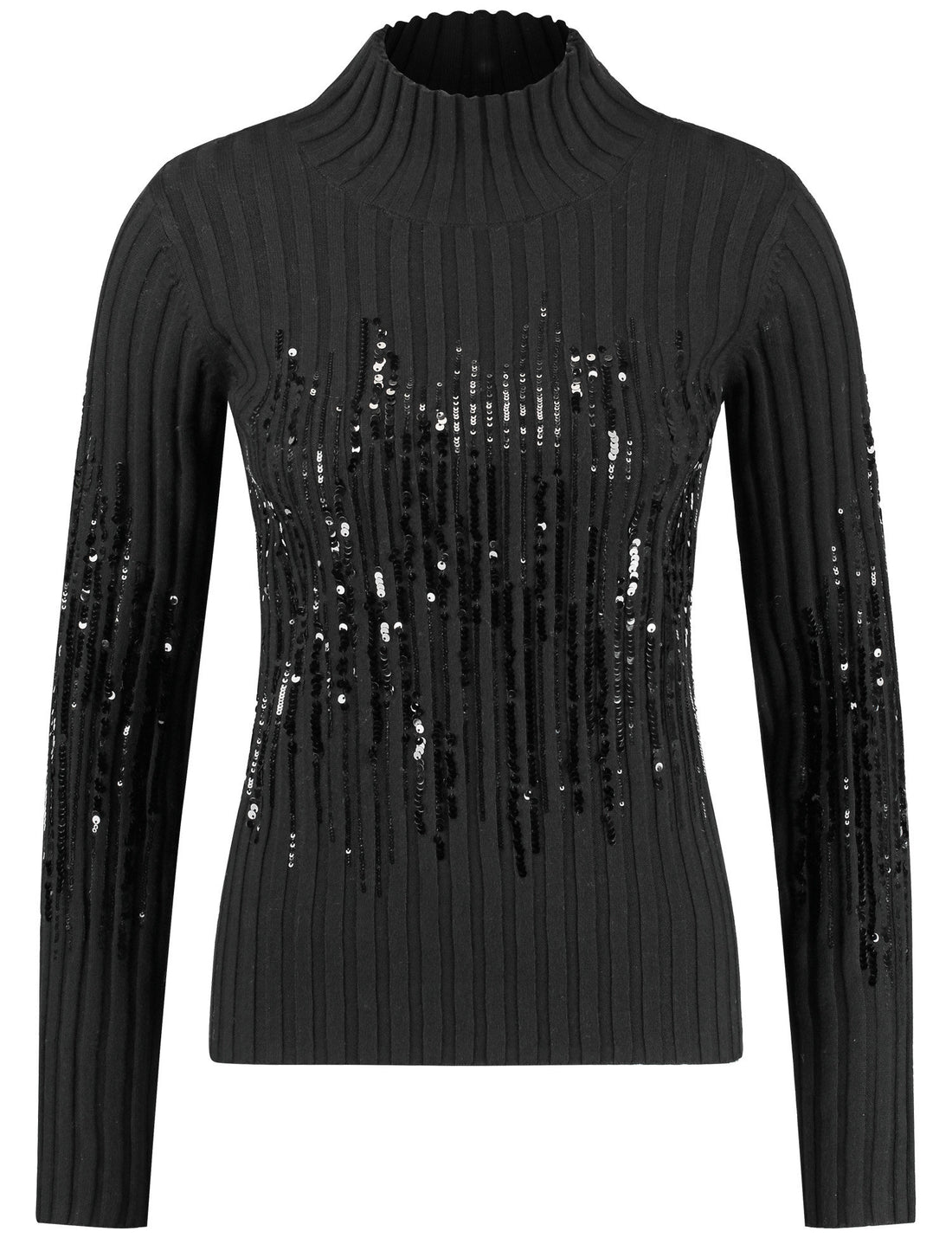 Sweater With A Percentage Of Silk And Sequin Trim_170566-44740_11000_01