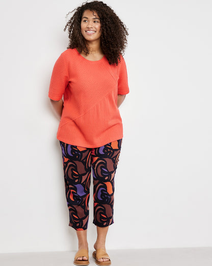 Coral Textured Jersey T-Shirt Samoon