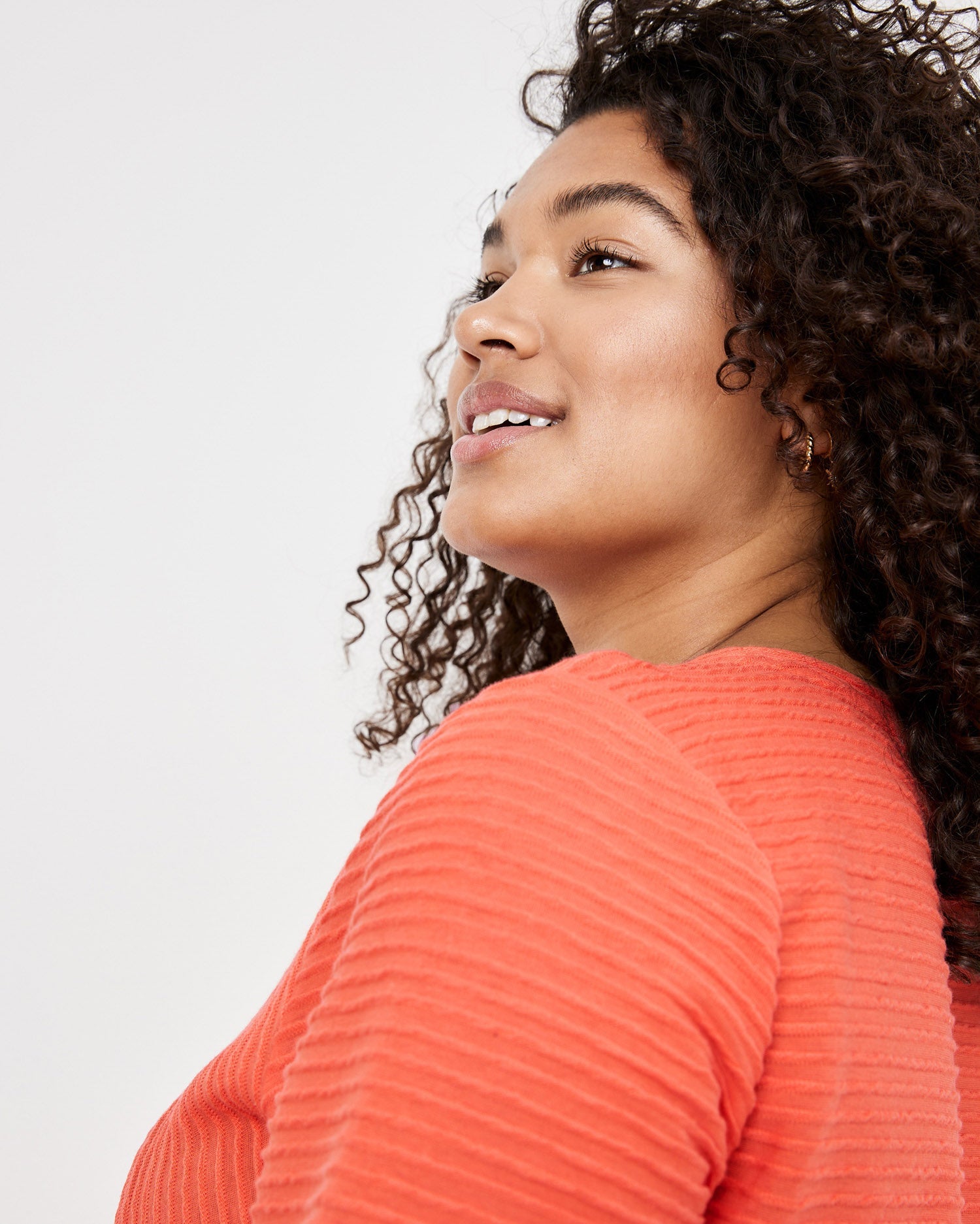 Coral Textured Jersey T-Shirt Samoon
