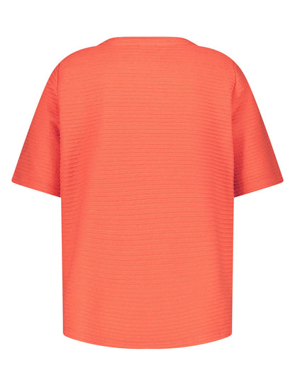 Coral Textured Jersey T-Shirt Samoon