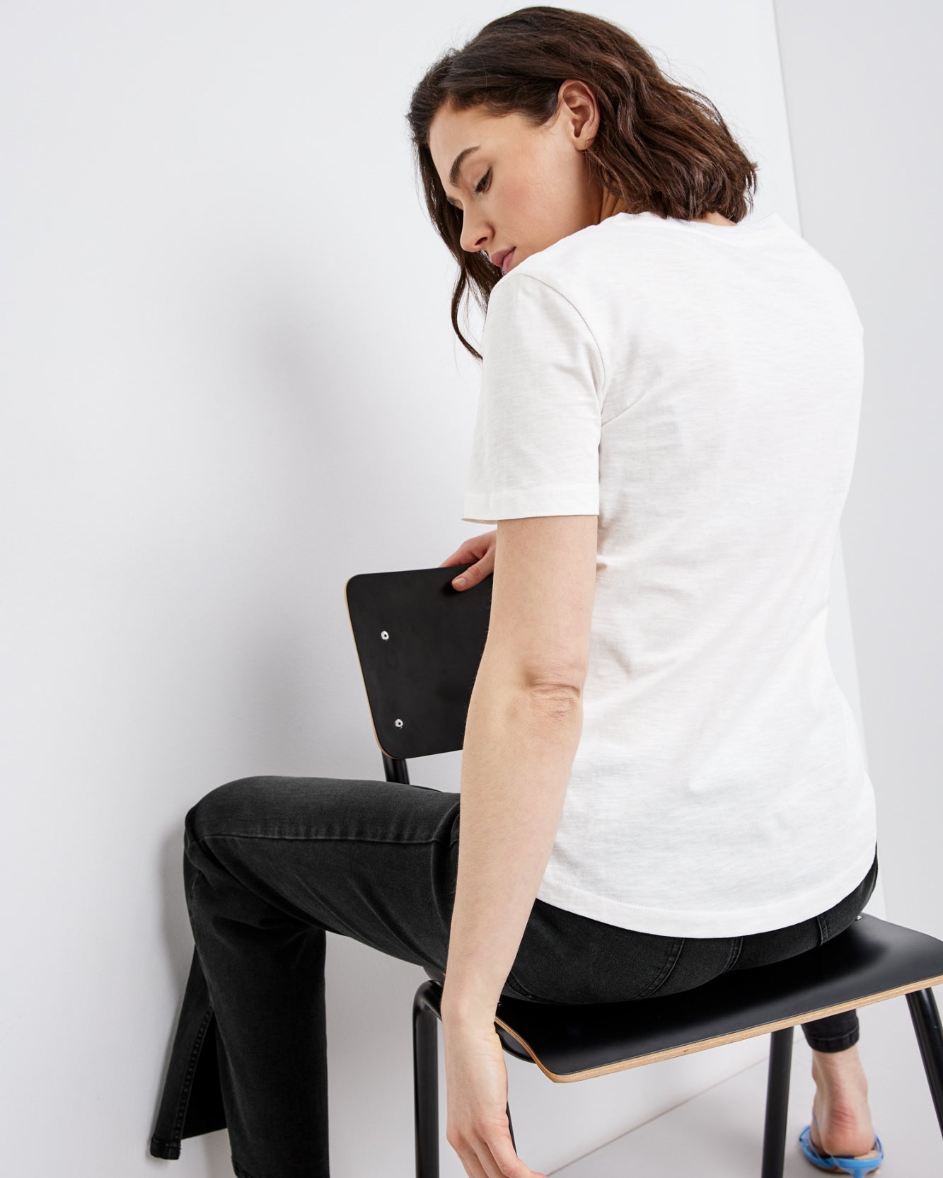 White T-Shirt 1/2 Sleeve Taifun
