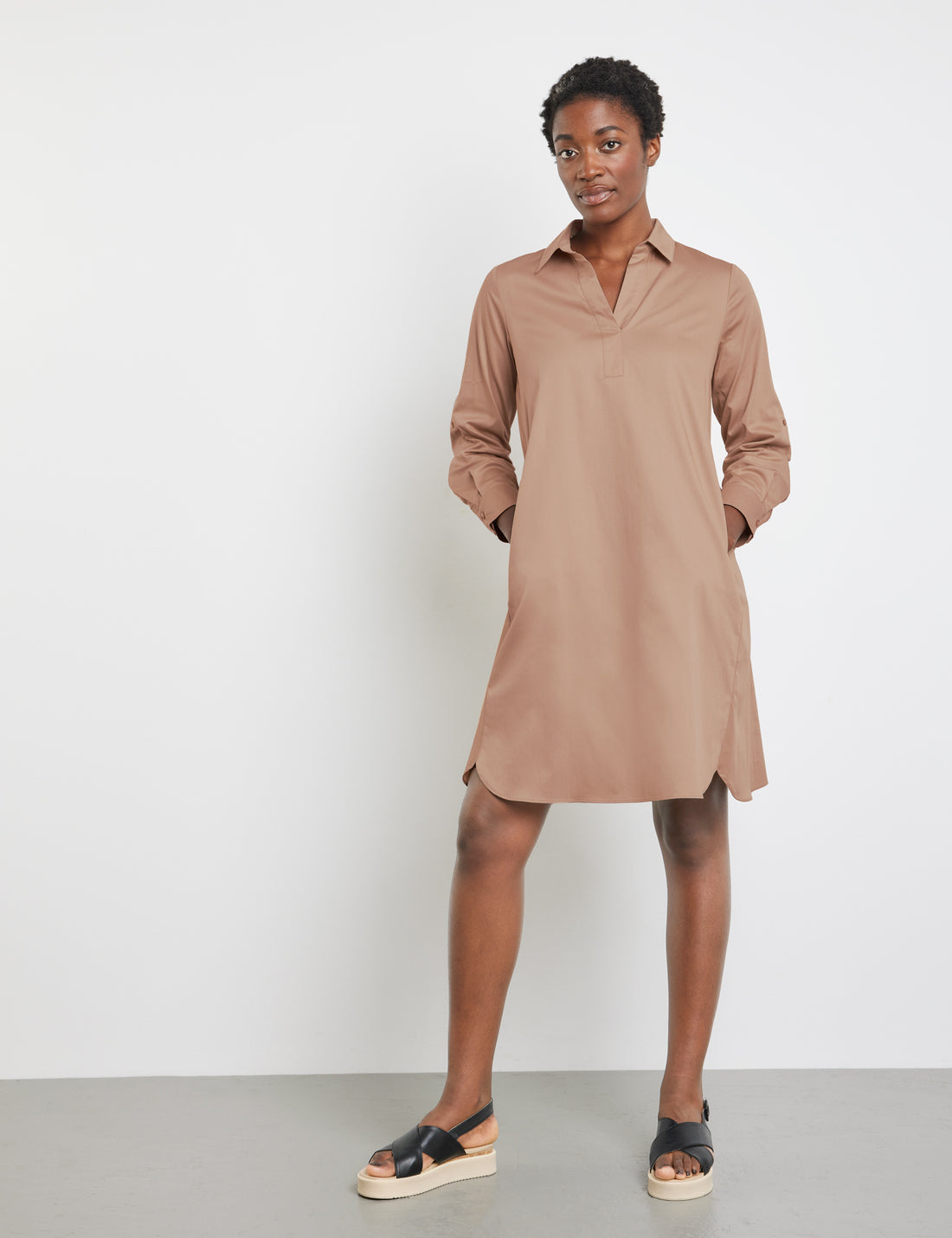 Long Sleeve Blouse Dress_01