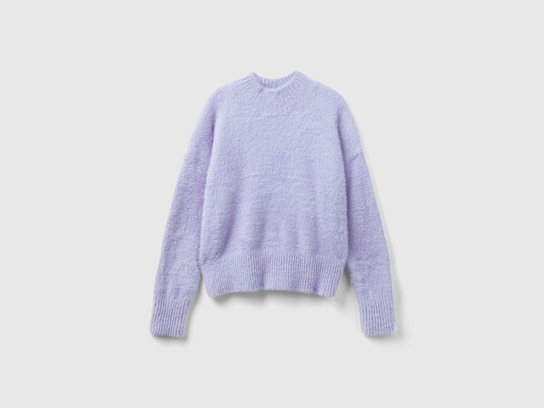 Furry Yarn Turtleneck Sweater_19BAC200H_21N_01