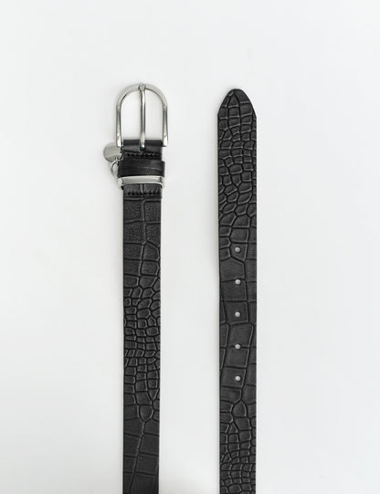 Mock Croc Leather Belt_201035-72040_11000_02