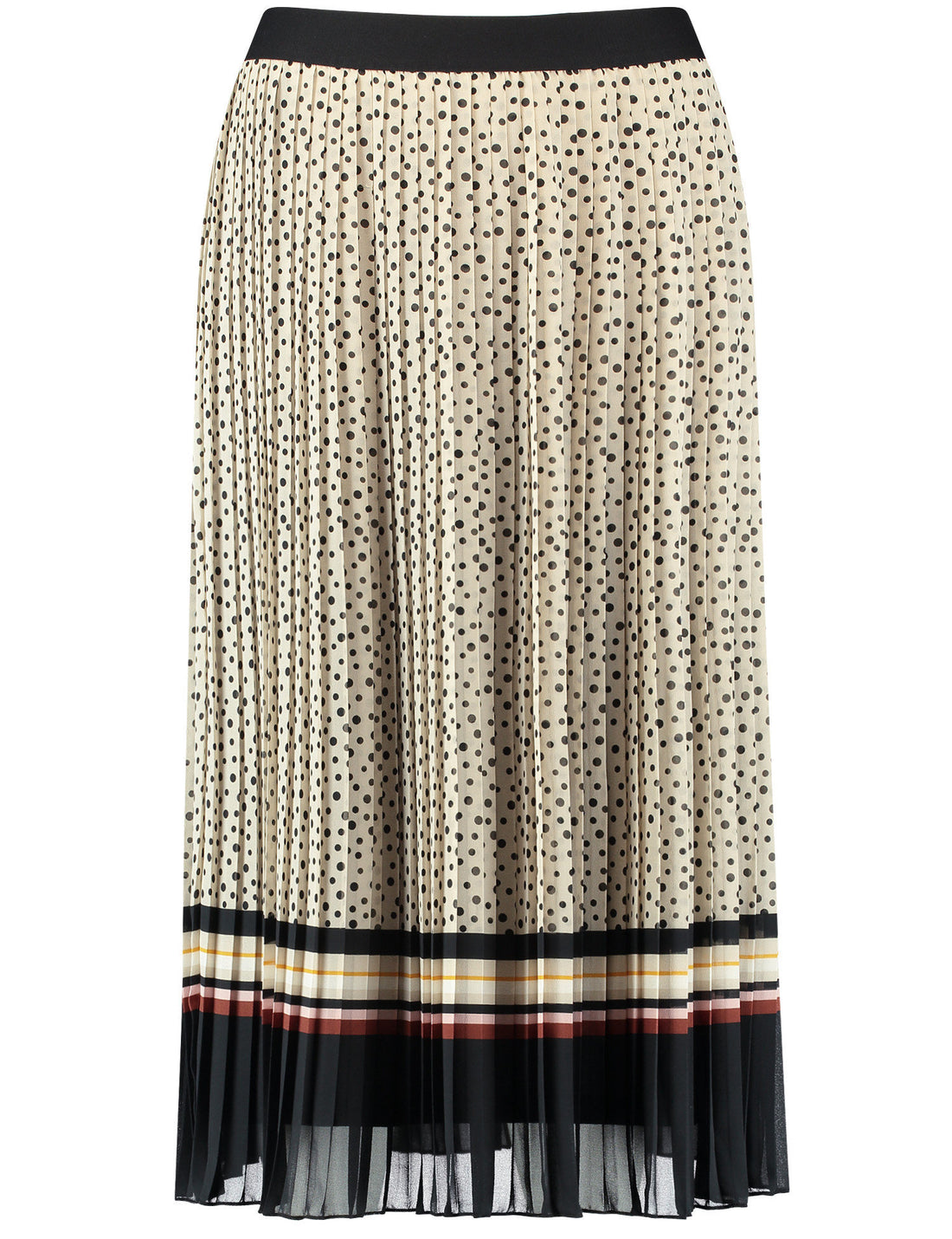 Polka Dot Pleated Skirt With An Elasticated Waistband_210004-31504_9018_02