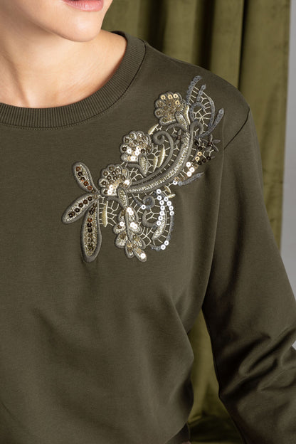 Sweatshirt With Sequins