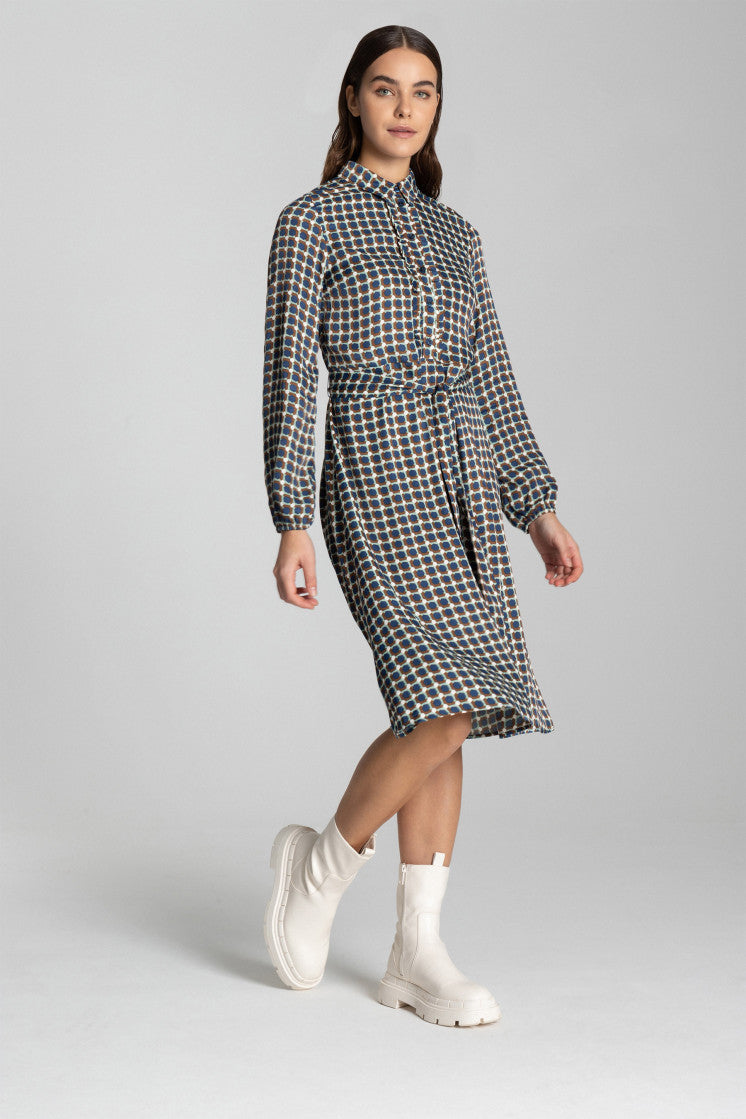 Sustainable Print Shirt Dress