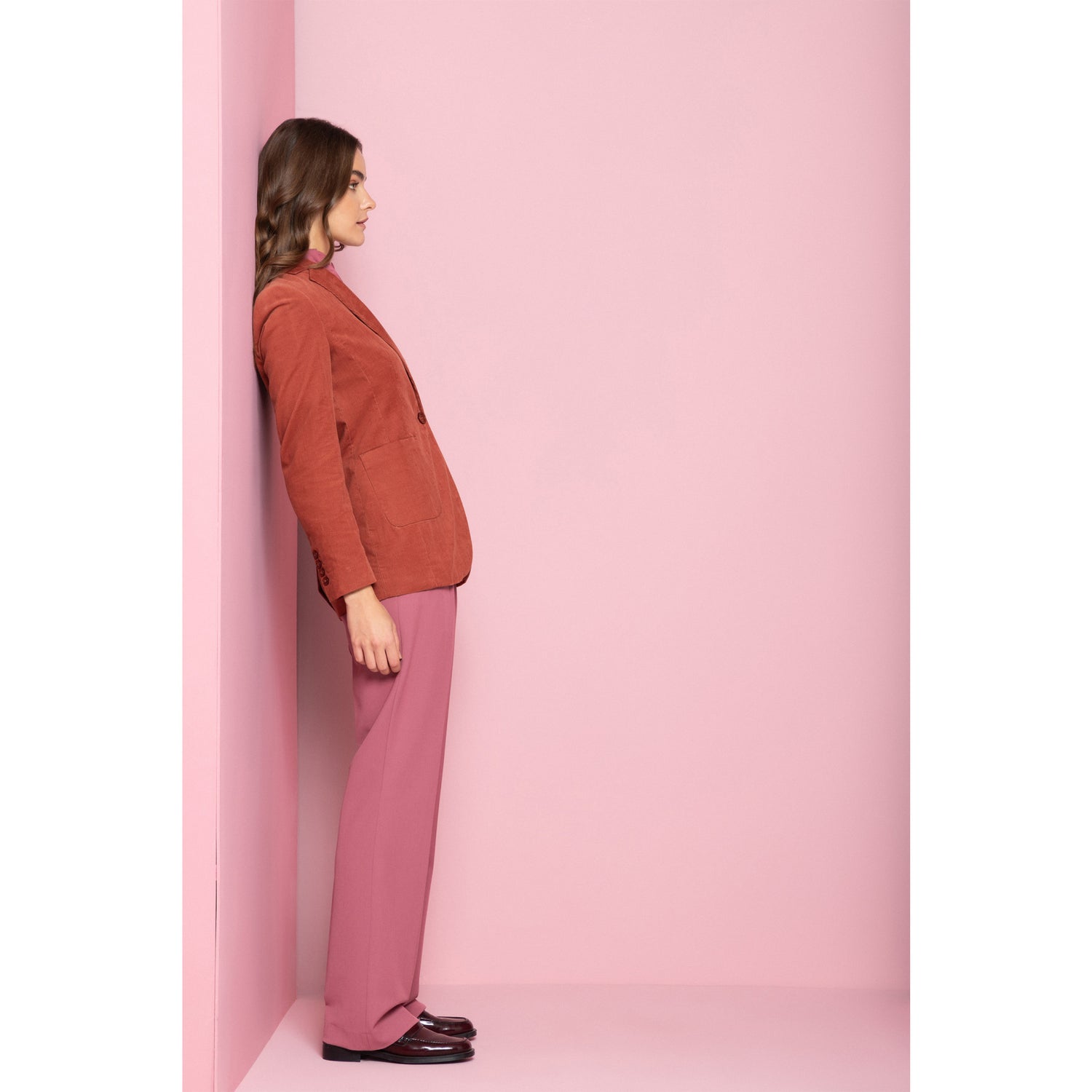 Wild Rose Fine Corduroy Blazer