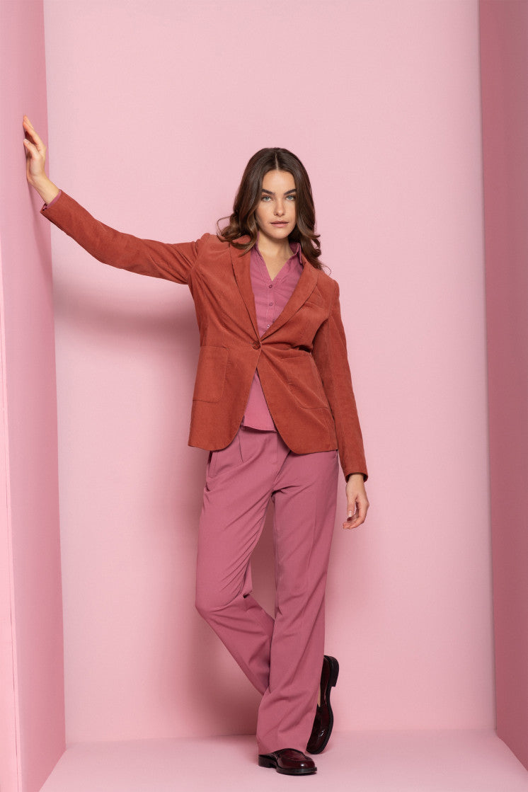 Wild Rose Fine Corduroy Blazer