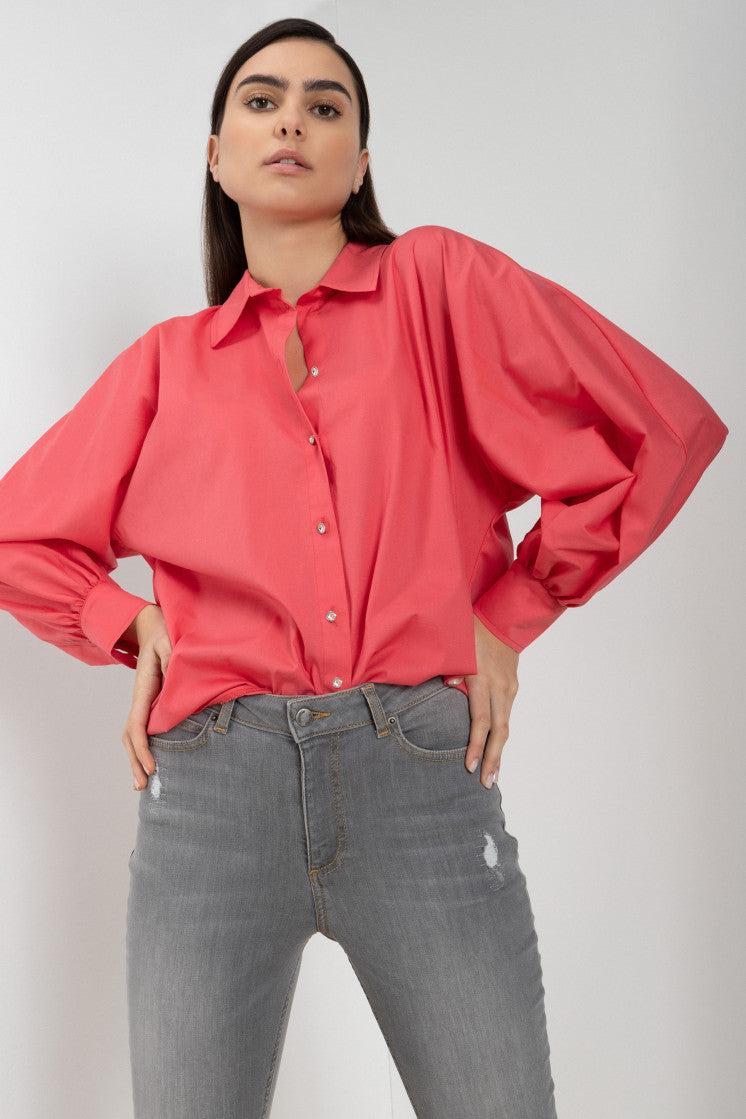 Bright Pinkrose Wide Blouse