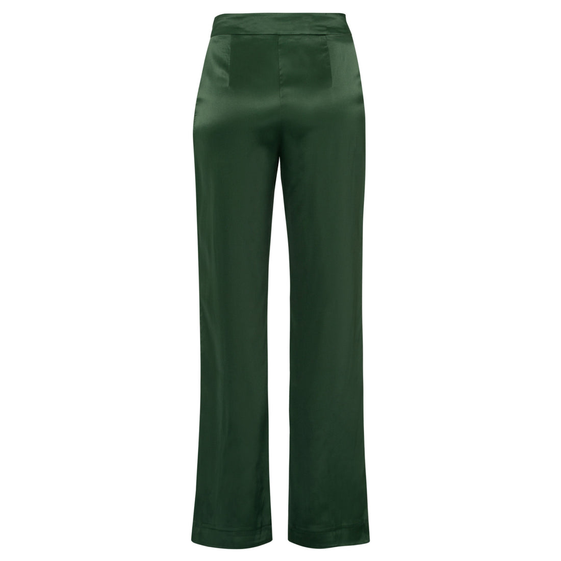 Frosted Green Wide Satin Trousers