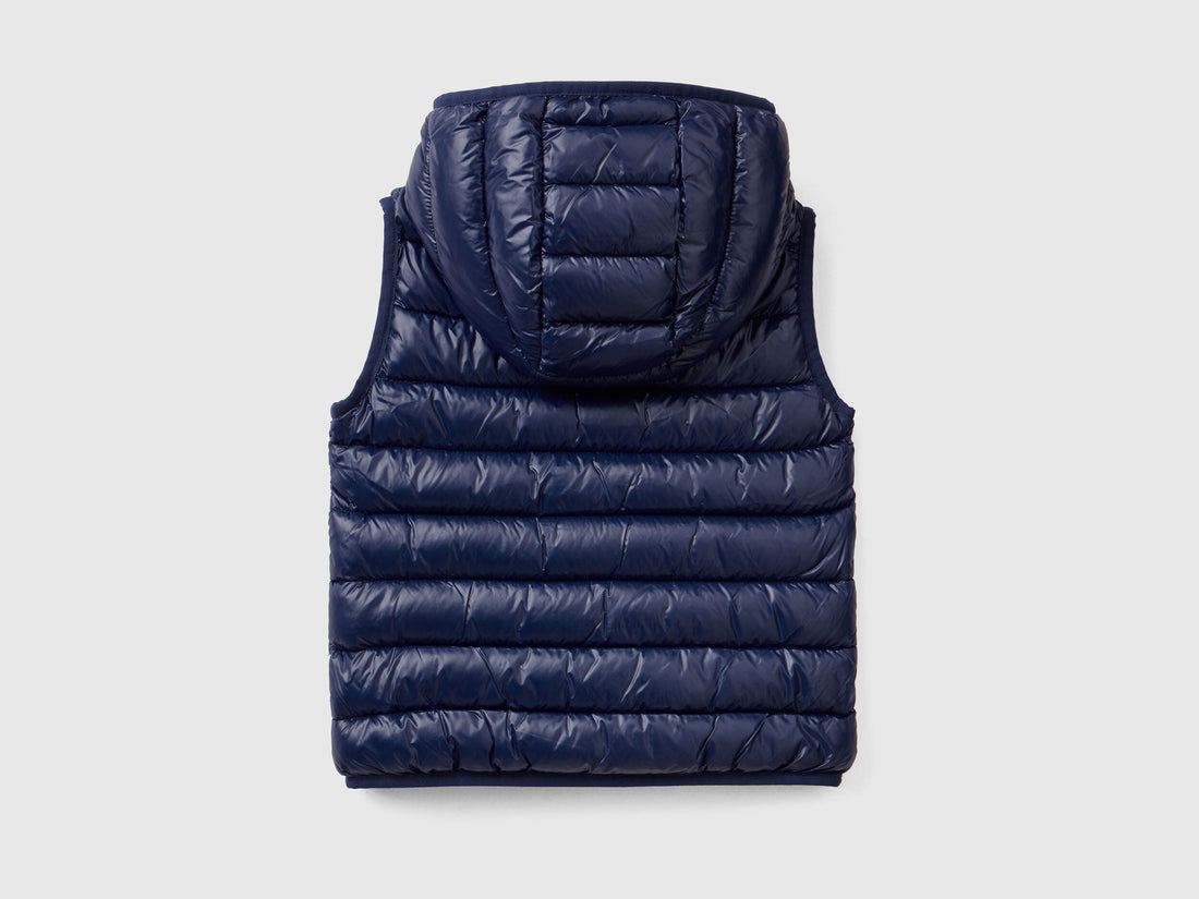 Padded Vest With Hood