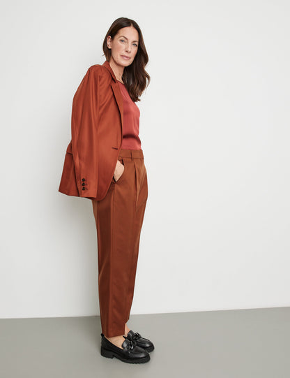 7/8 Length Trousers With An Elasticated Waistband On The Back_220006-31211_60703_05