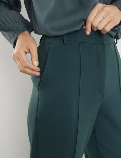 7/8-Length Trousers With Vertical Pintucks_220029-31340_50939_04