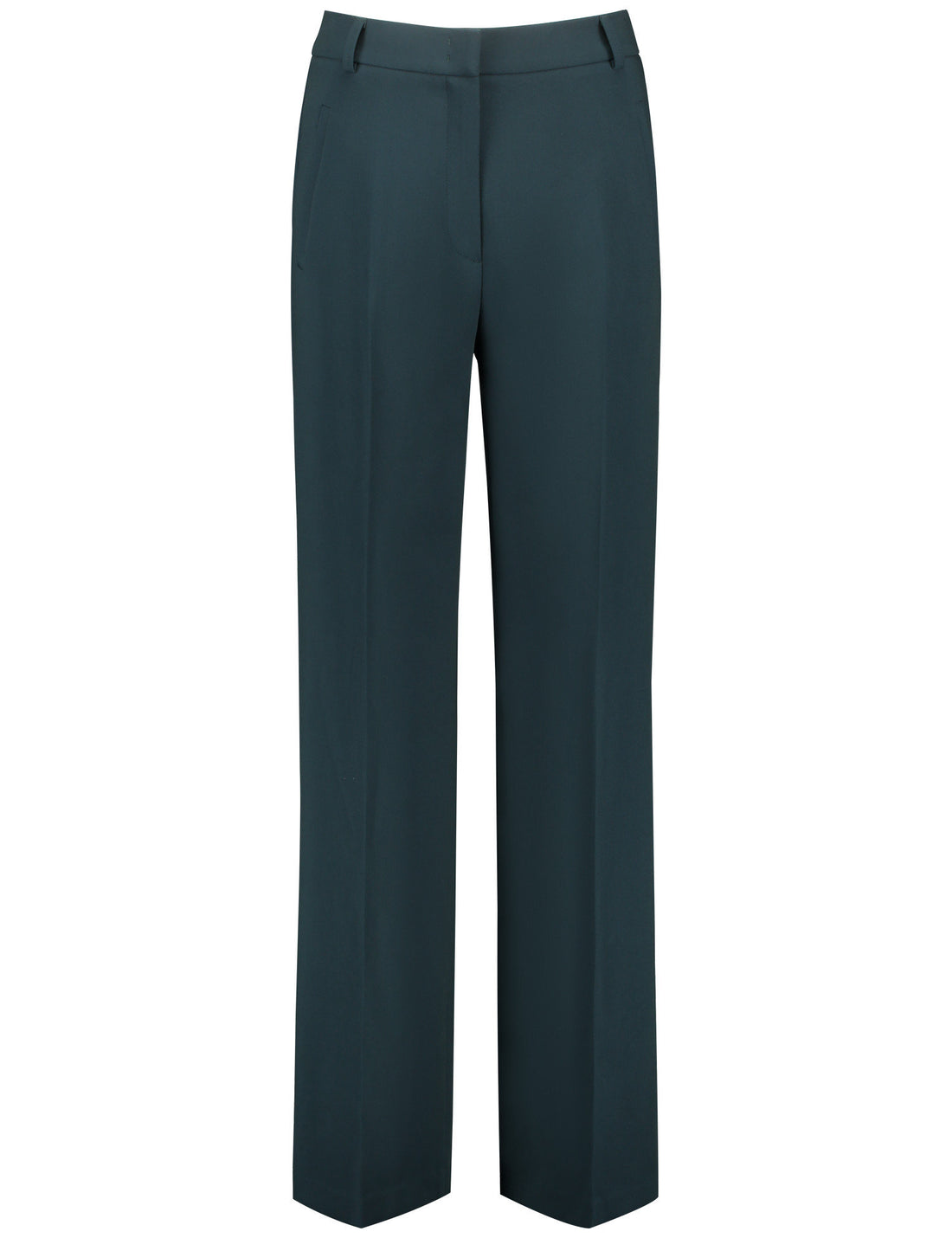 Green Dress Trousers With Center Pleat_220030-31340_50939_01