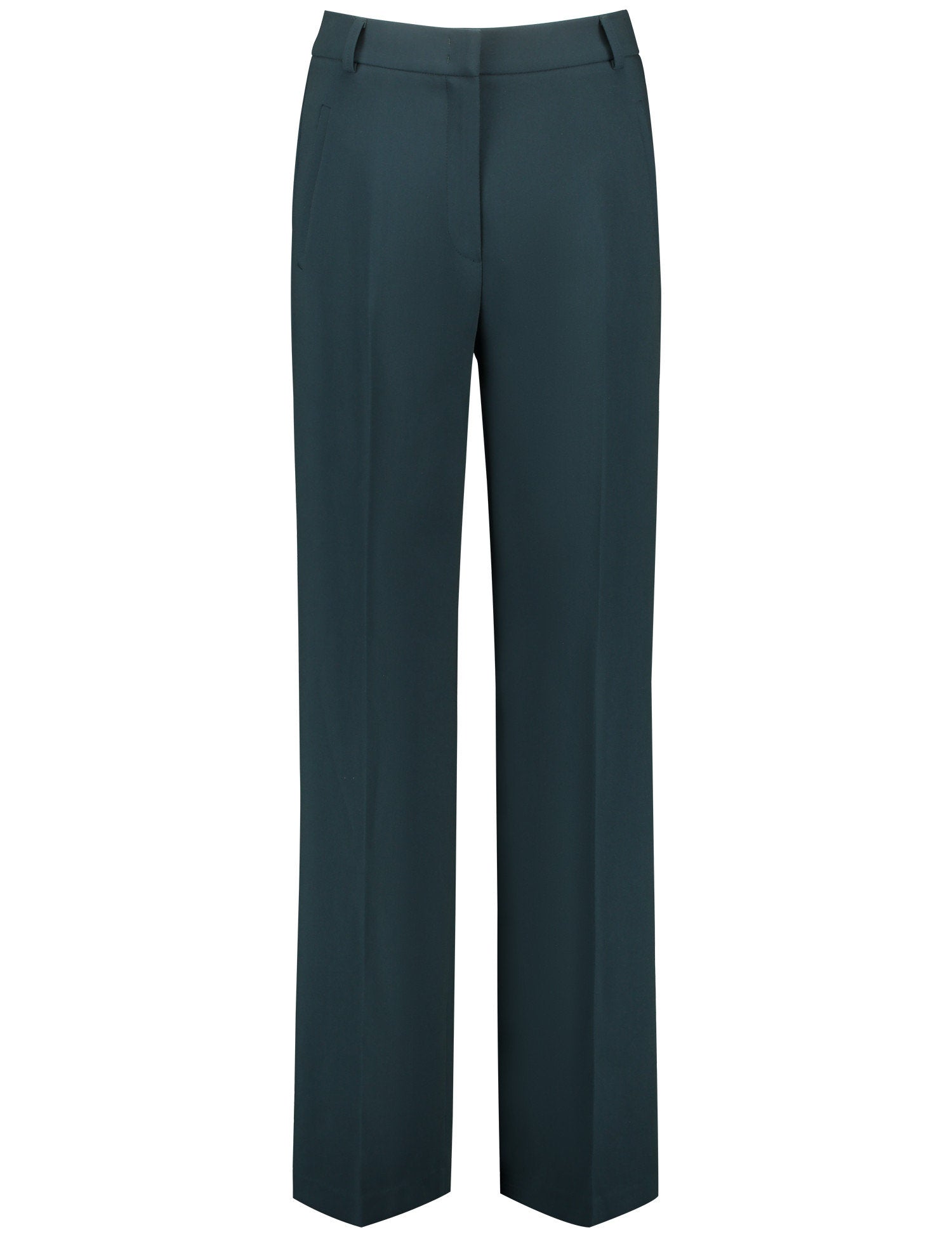 Green Dress Trousers With Center Pleat_220030-31340_50939_01