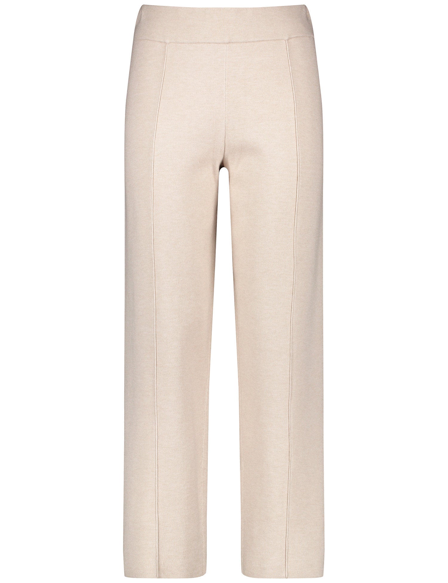 Beige Dress Trousers With Center Pleat_220032-35708_905440_01