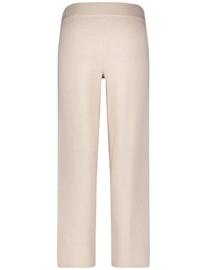 Beige Dress Trousers With Center Pleat_220032-35708_905440_02