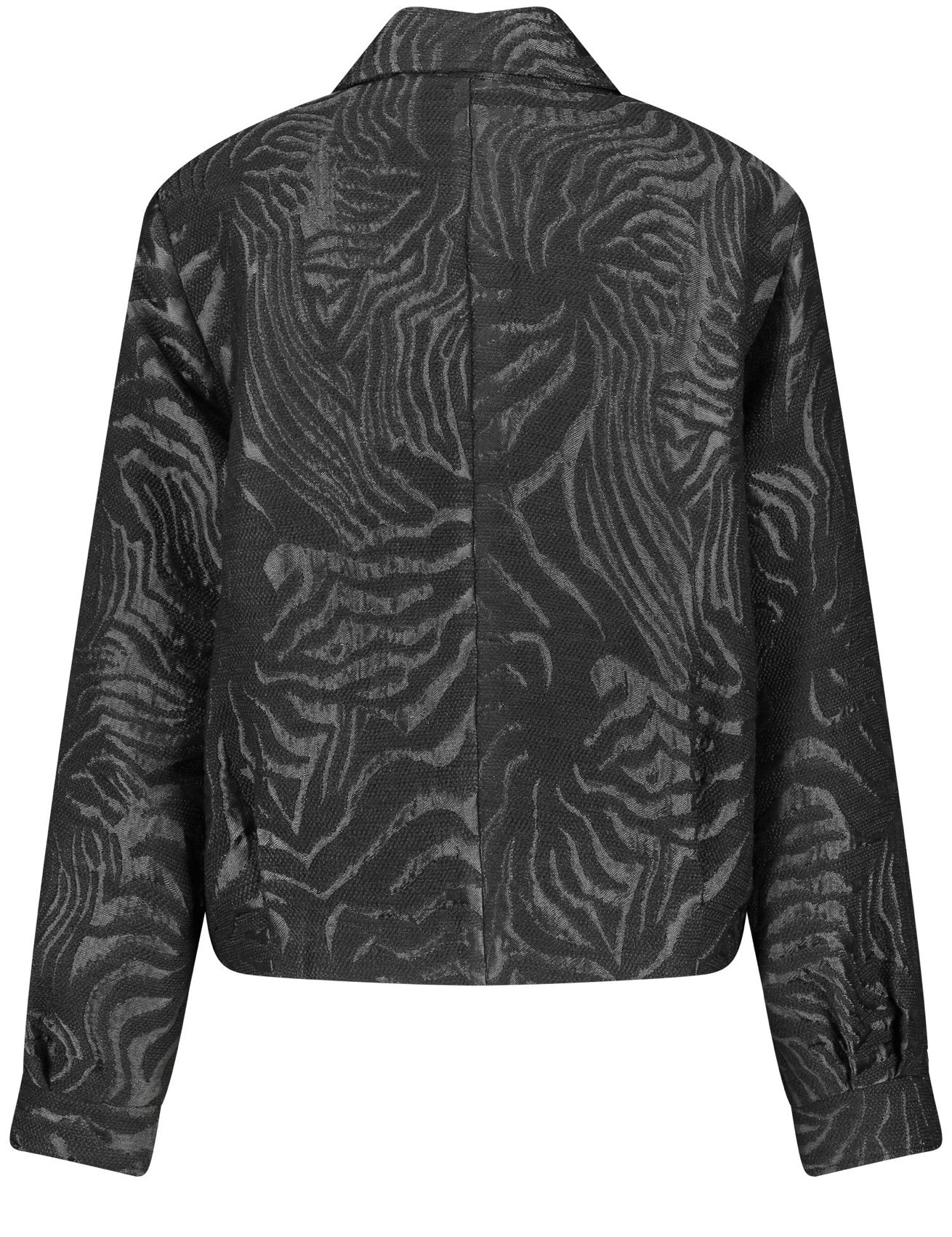 Blazer Jacket With A Jacquard Pattern And Collar_230060-31228_11000_03