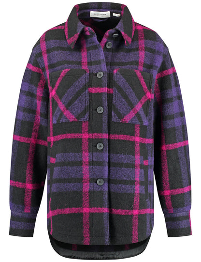 Button Down Checkered Shirt Style Jacket_230061-31229_1035_01