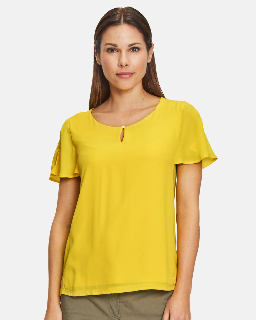 Yellow Shirt Short 1/2 Sleeve