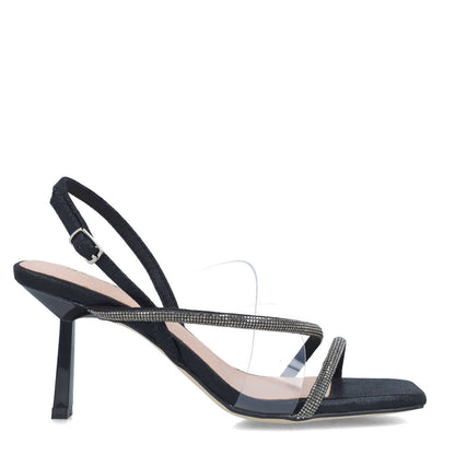 Black Slingback High-Heel Sandals