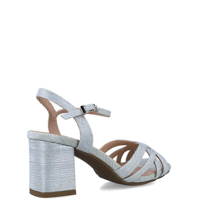 Silver High-Heel Sandals