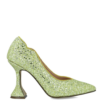 Light Green Embellished Pumps