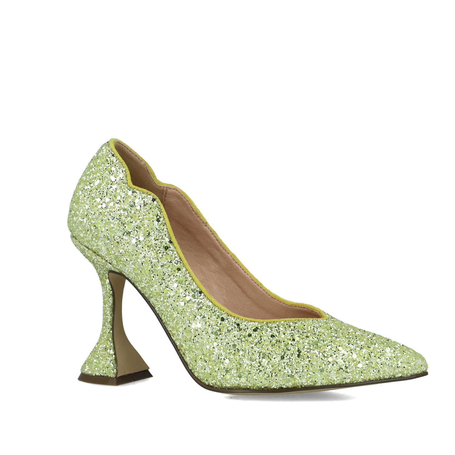 Light Green Embellished Pumps