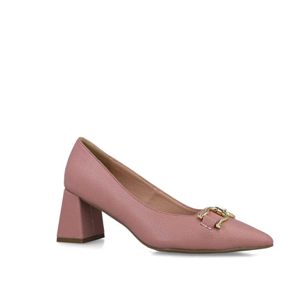 Pink Kitten-Heel Pumps